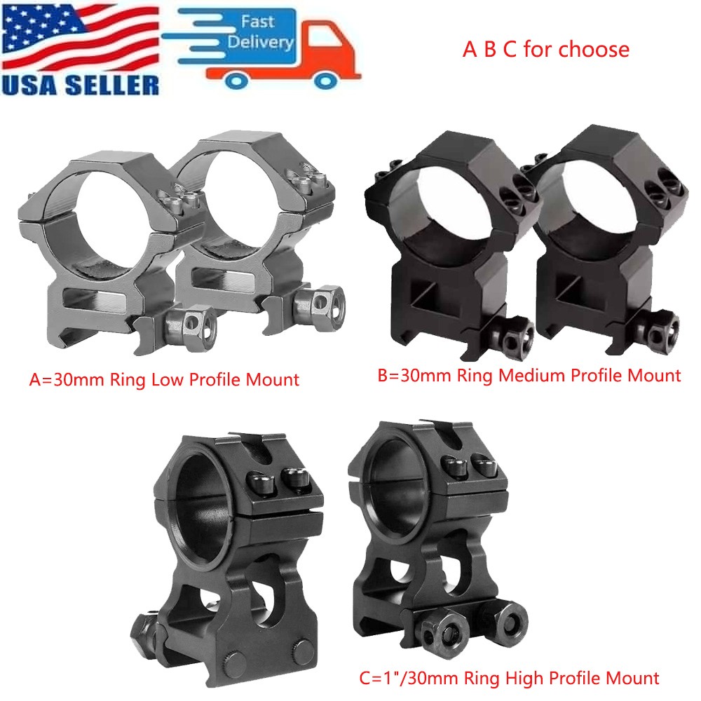 30mm Low/Middle Scope Ring Mount/High Profile 25.4&30mm Ring Picatinny Mount
