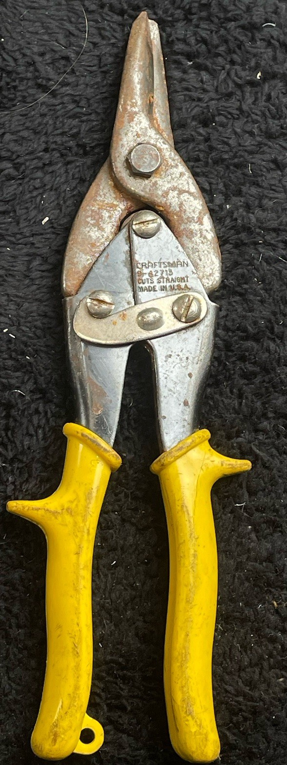 Craftsman 9-42713 Straight Cut Aviation Snip Shears Cutters Vtg Made in the USA