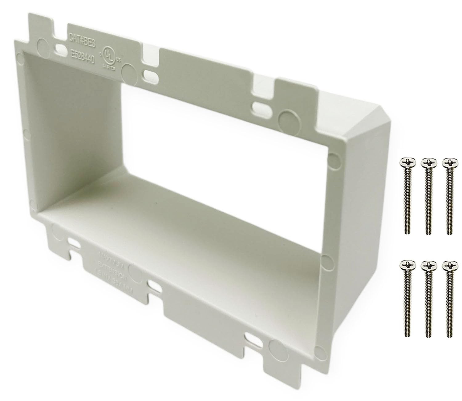 iMBAPrice IMBA-BE3 (UL Listed) 3-Gang 3 Gang, Electrical Box Extender