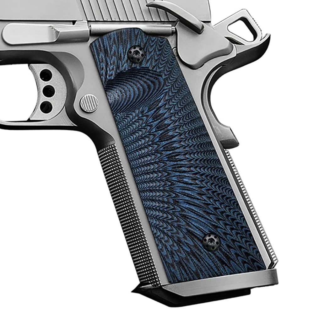 Cool Hand 1911 G10 Grips, Screws Included, Magwell Cut, Full Size Navy