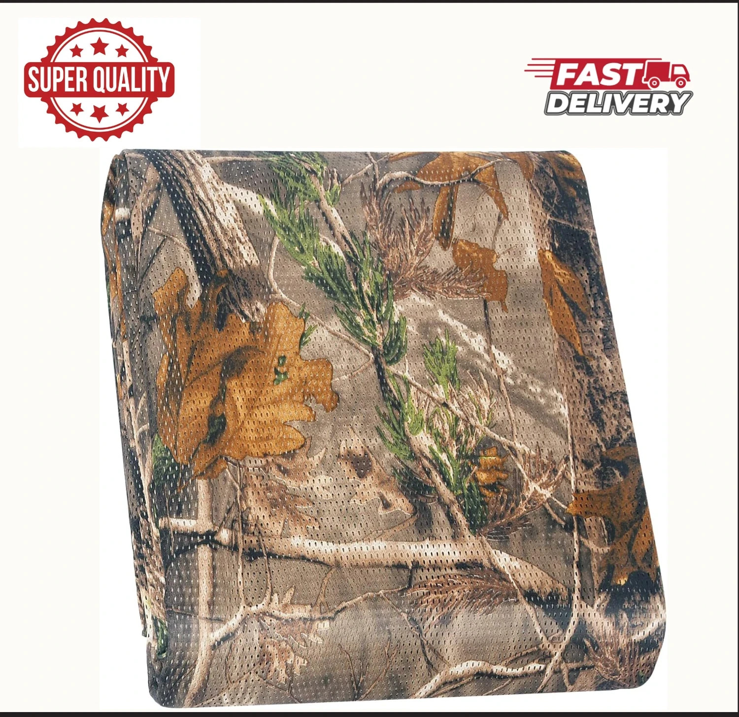 One Way See Through Camouflage Mesh Camo Netting Cover Decoration 5 FT X 3.28Ft