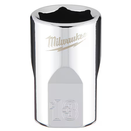 Milwaukee Tool 45-34-9083 3/8 In. Drive 13Mm Metric 6-Point Socket With Four