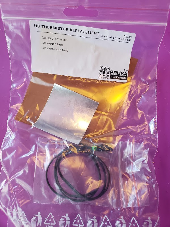 HB Thermistor Replacement - Prusa 3D MK3S