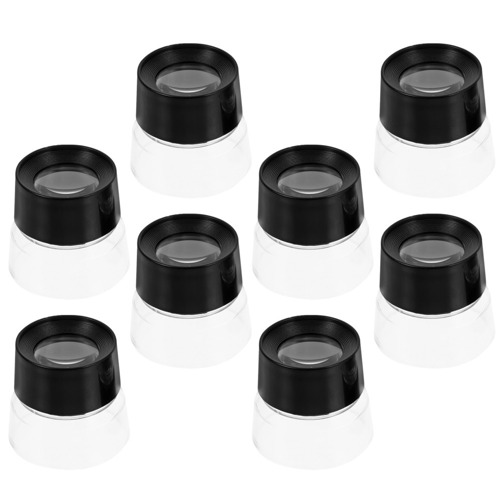 8 Pcs Cylinder Jewelry Magnifying Glass Animal Photo Magnifier Tool