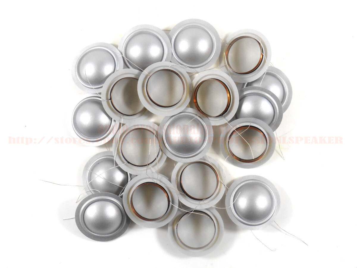 20pcs 25.4mm 25.5mm (1") Silver silk diaphragm dome Tweeters voice coil 4 ohm