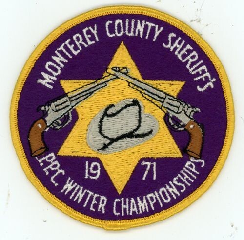 CALIFORNIA CA MONTEREY COUNTY SHERIFF PPC 1971 NICE SHOULDER PATCH POLICE