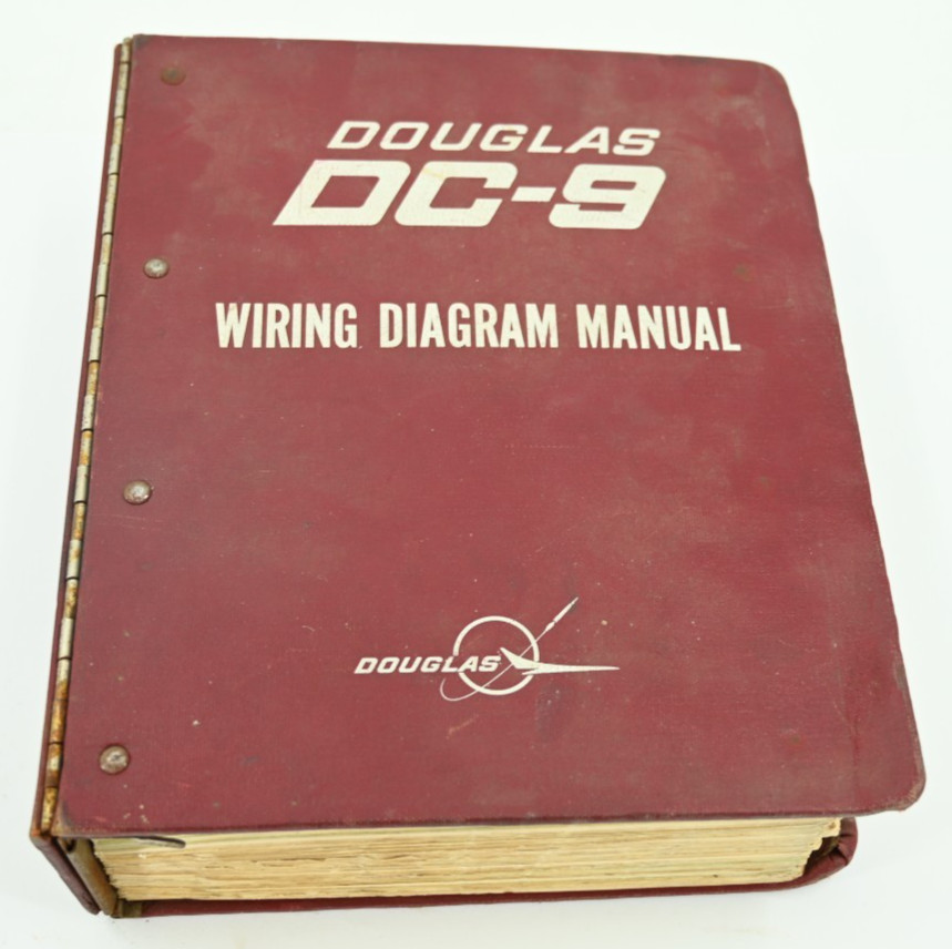 Douglas DC-9 Wiring Diagram Volume 1 Manual Original 1960’s