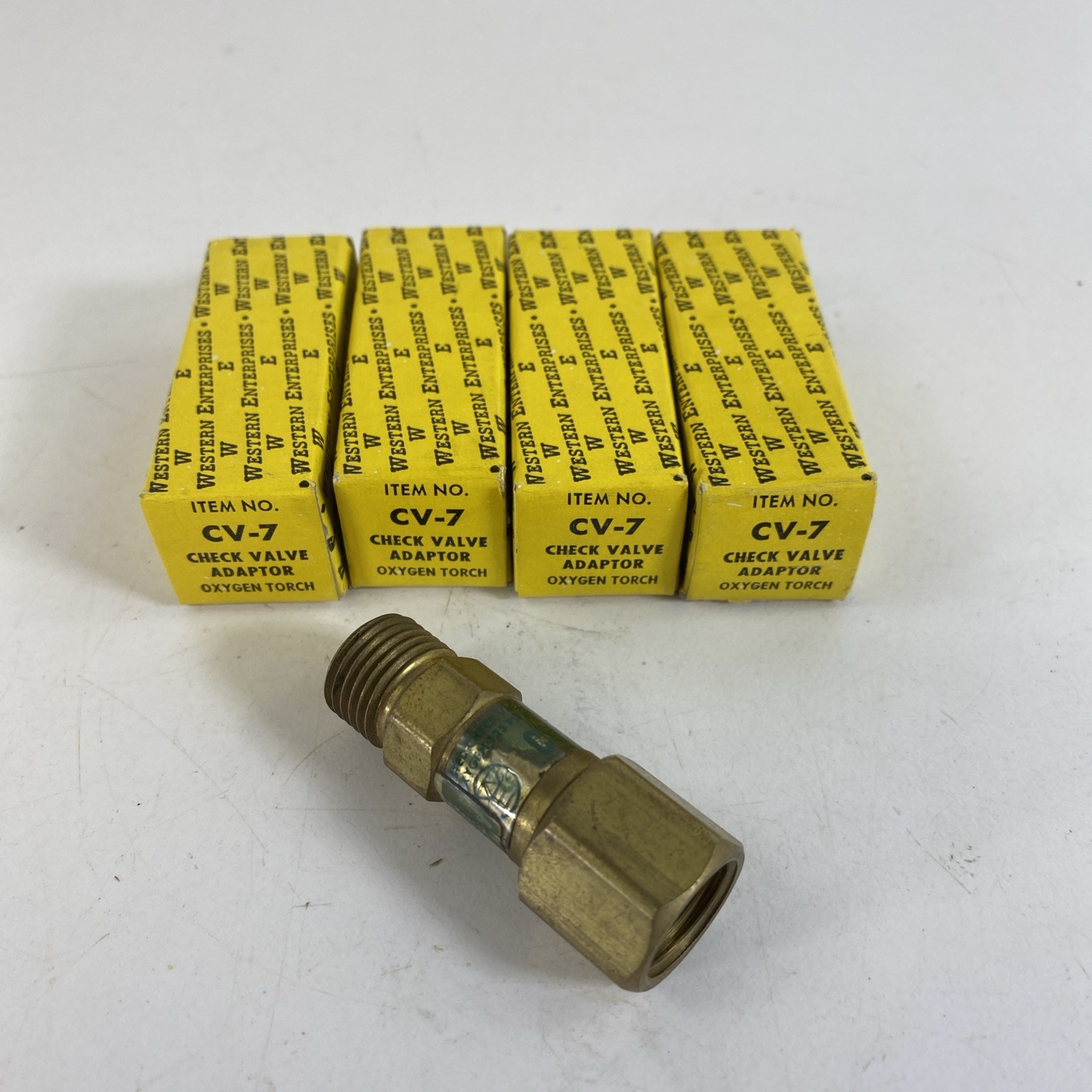 Lot of 5 - Western Enterprises CV-7 (CV-7R) Checked Valve Oxygen