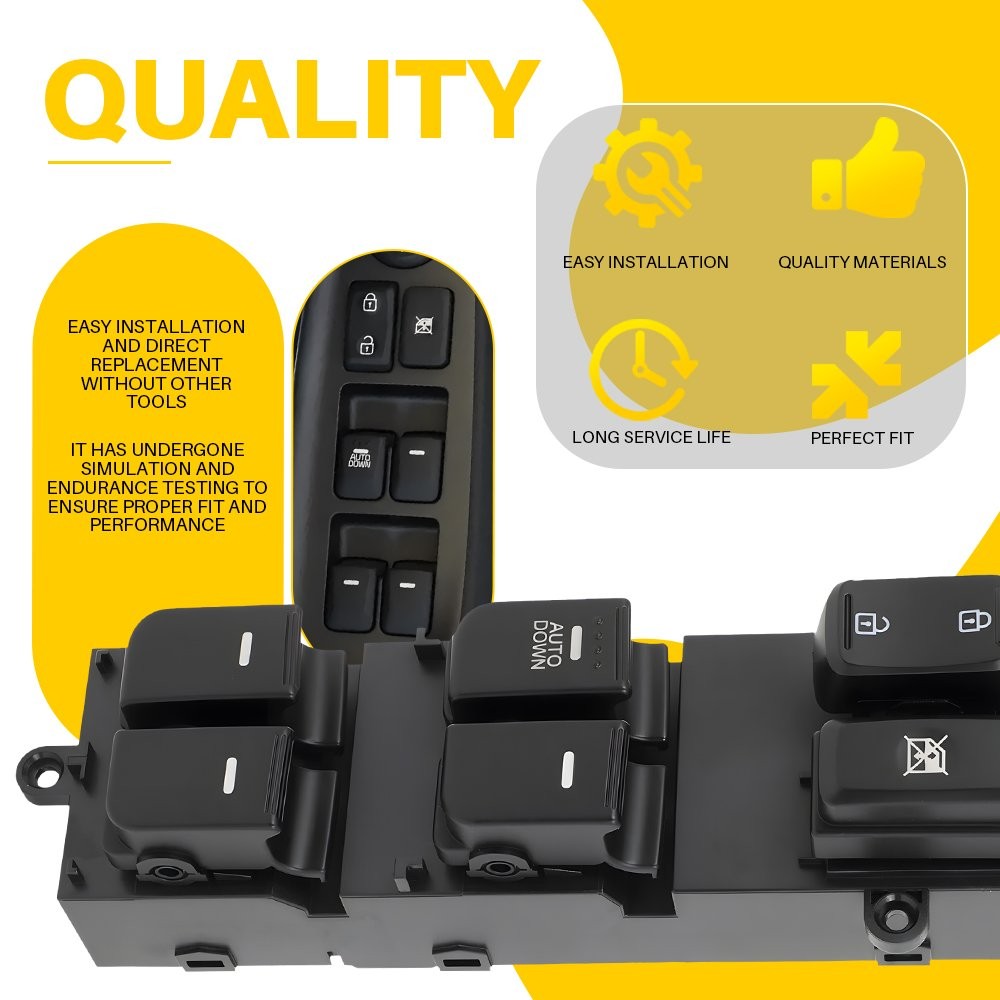 For 2011-2013 Kia Optima Driver Side Front Left Master Power Window Switch 16Pin