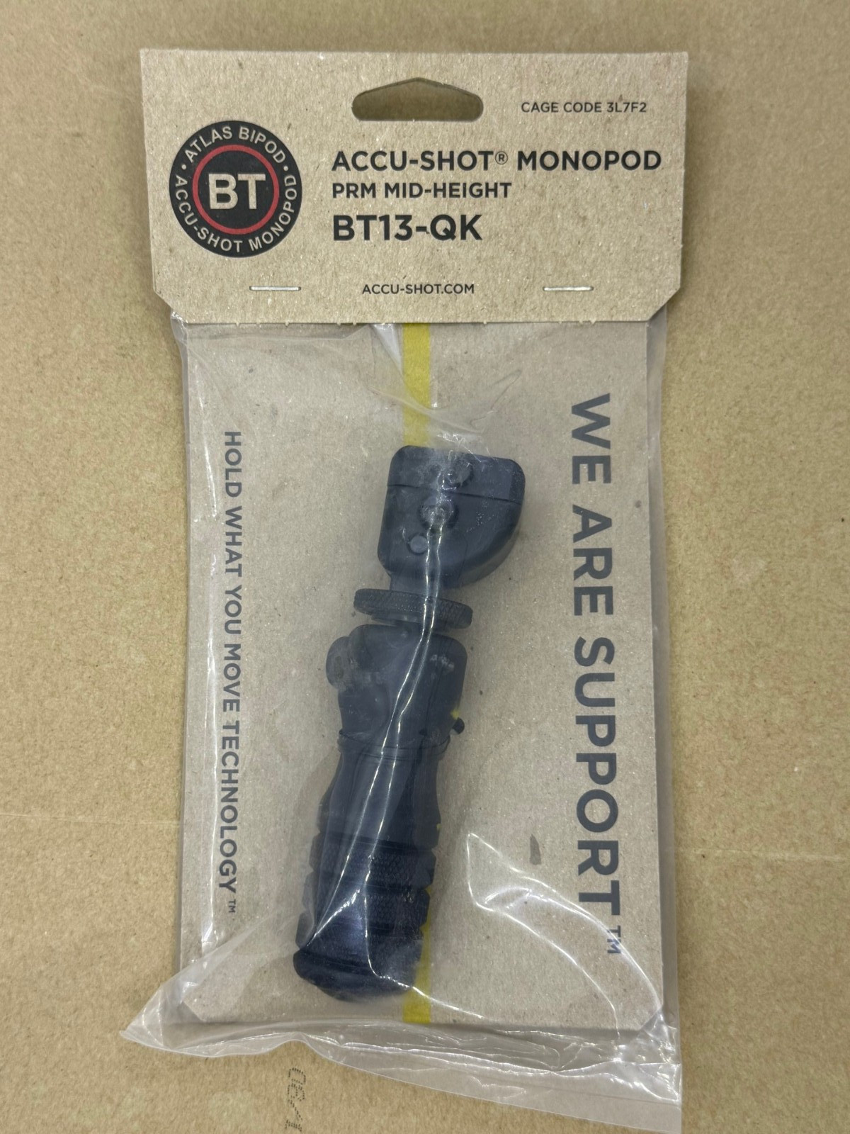 NEW B&T INDUSTRIES ACCU-SHOT BT13-QK PRECISION RAIL MONOPOD PRM BT13 4.75"-5.65"