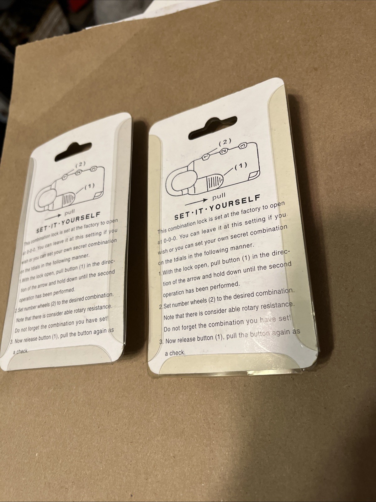 2 Eternity Makelock 3-Digit Combination Locks – Vintage Set-It-Yourself Padlocks