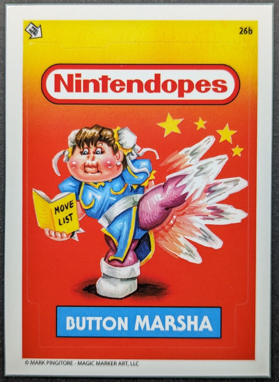 Buttom Marsha Street Fighter 2023 Nintendopes Nintendo Parody Card #26b (NM)
