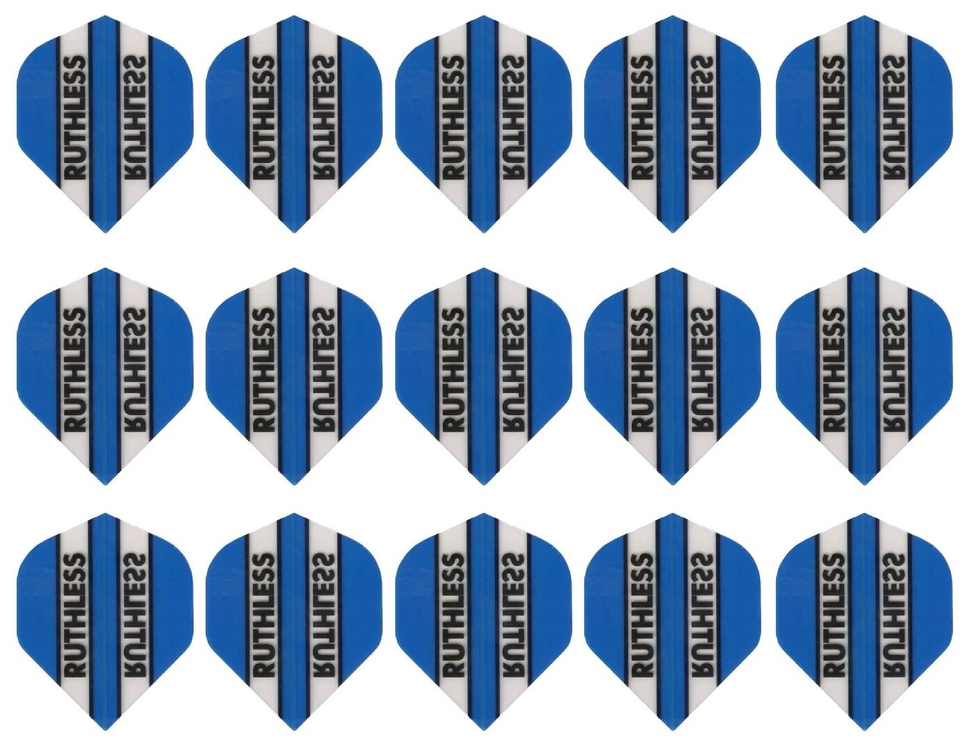 5 Sets Ruthless Standard 100 Micron Dart Flights Ships w/ Tracking - Lt. Blue