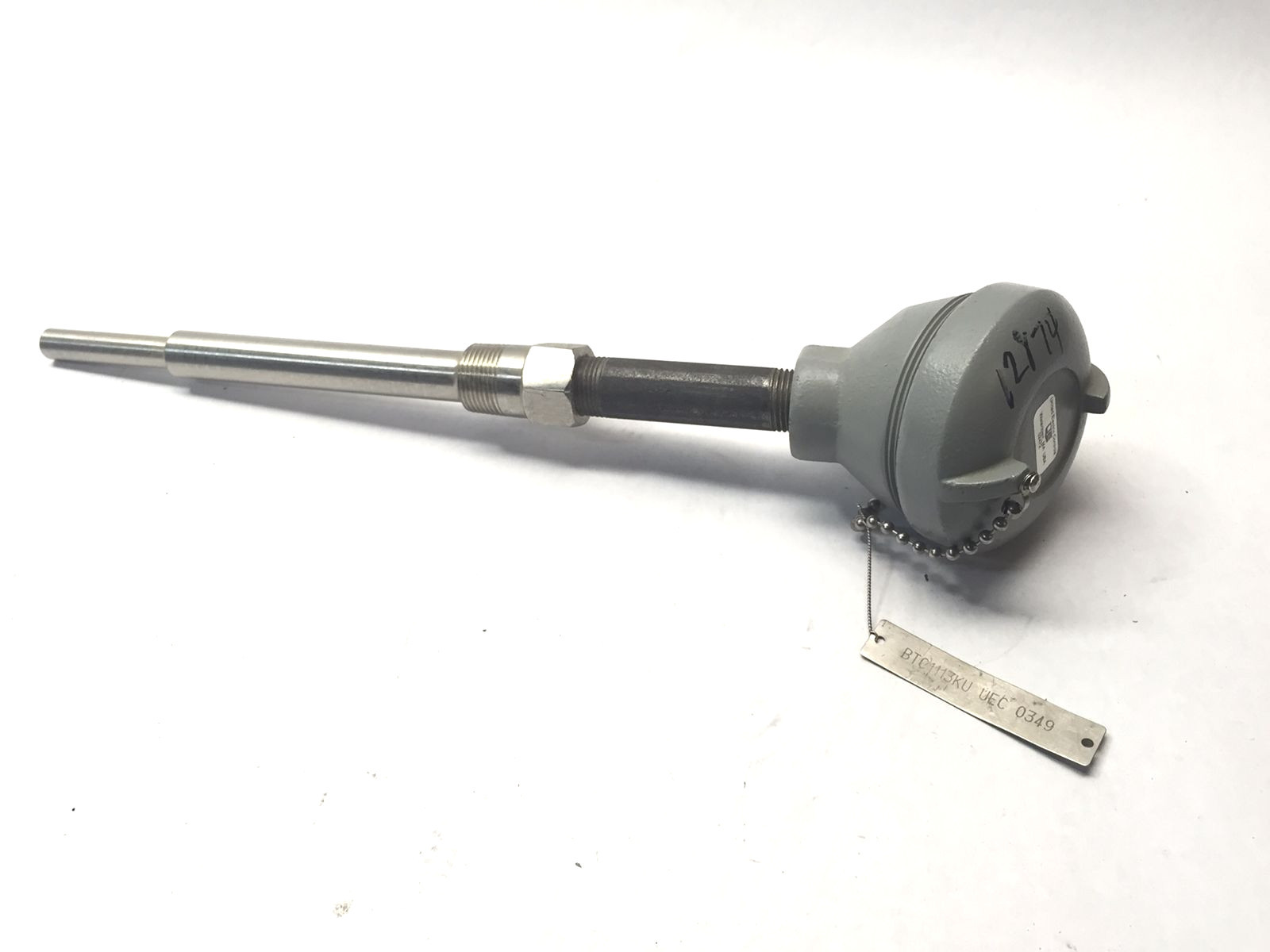 UE United Electric BTC1113KU Thermocouple w/ Terminal Head & SS Protection Tube