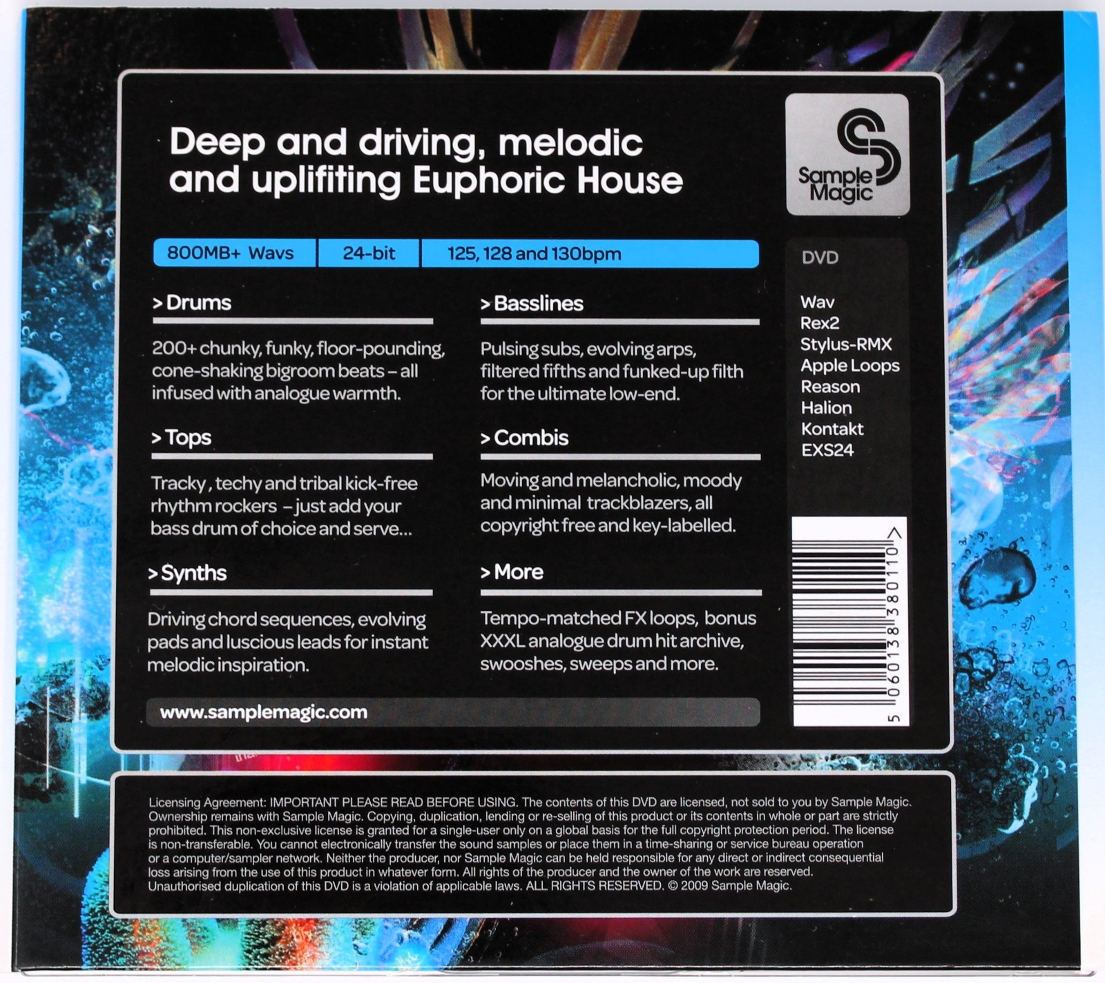Sample Magic Progressive House SM12 Sample/Sound Library/Sampling Double CD