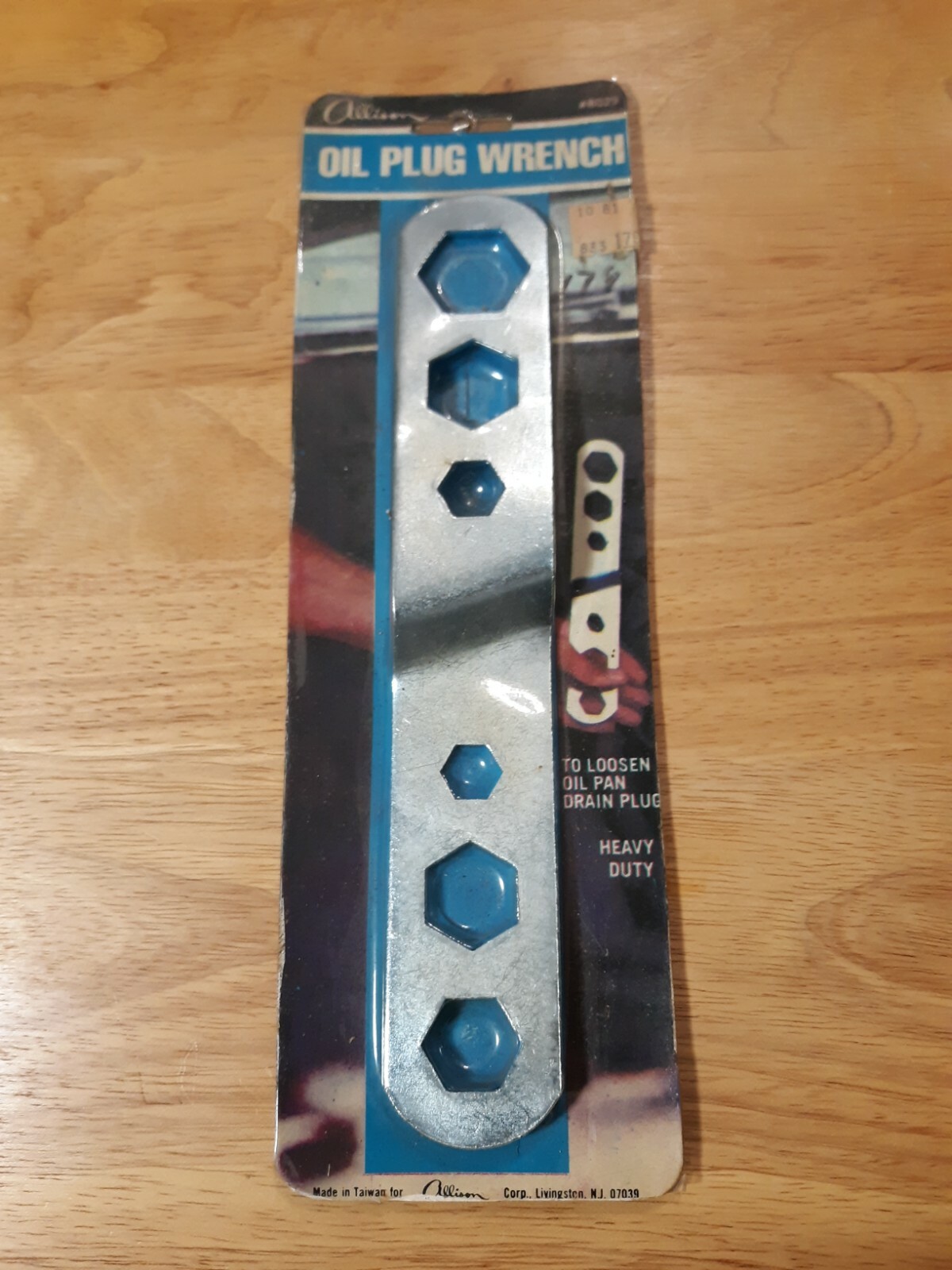 Vintage Allison Oil Plug Wrench 9" Auto Tool No.8029