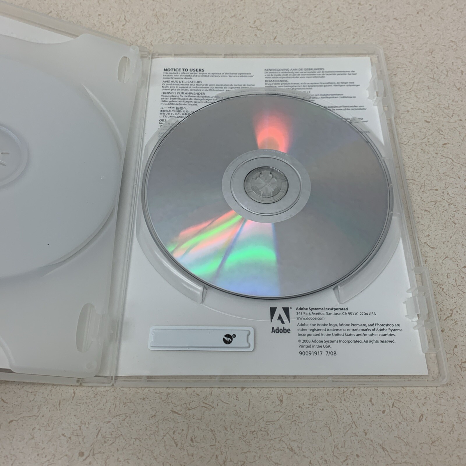 Adobe Photoshop Elements 7 & Premiere Elements 7 + Key 2 Discs
