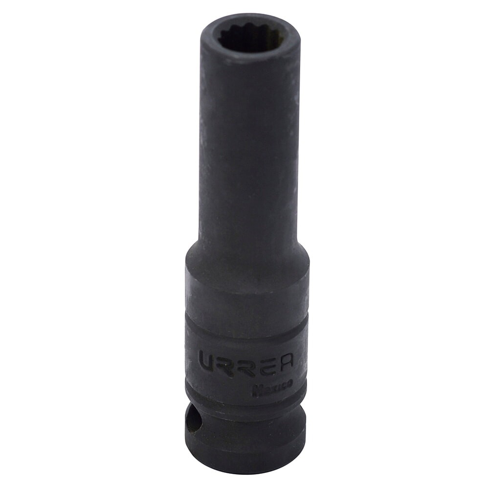 URREA 7314 1/2" Drive Black Deep Impact Socket 12 Point 7/16"