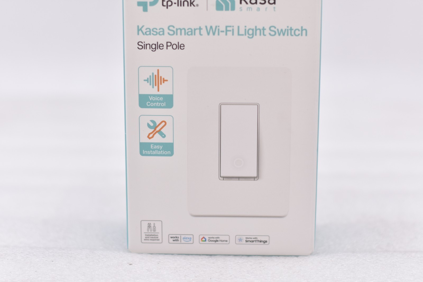 TP-Link Kasa Smart Wi-Fi Light Switch Single Pole White