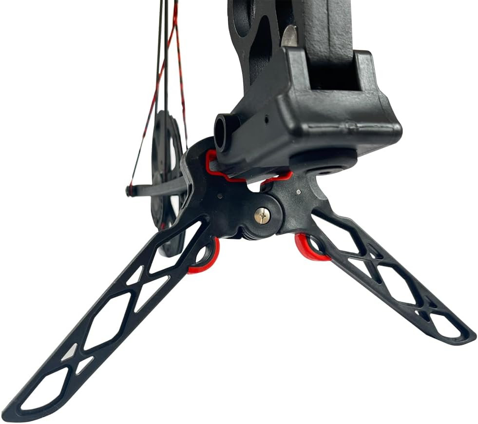 Archery Bow Stand Folding Compound Bow Stands Bow Jack Limbs Clamp Kickstand Gro