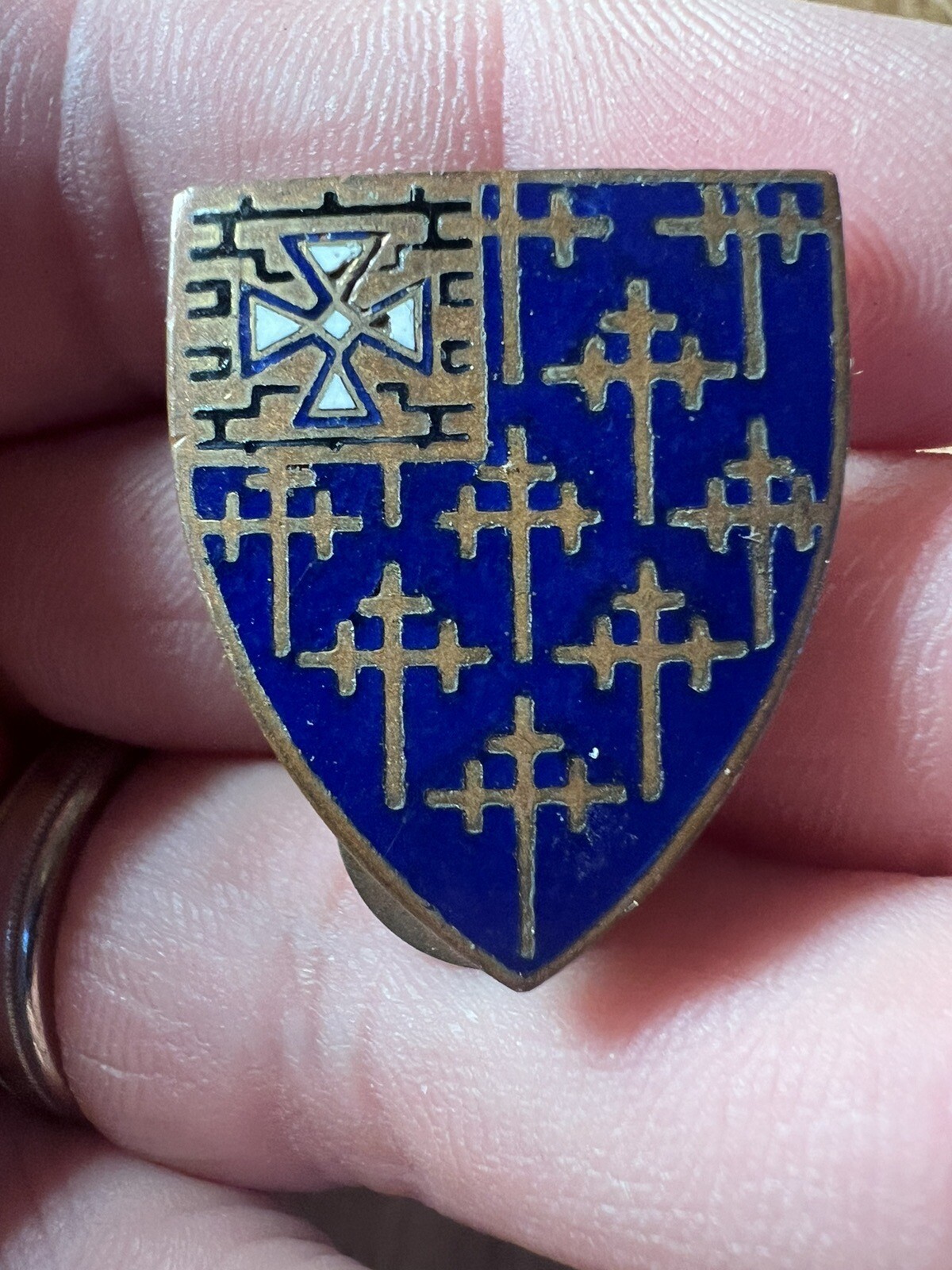 34th Infantry (long post) NH Unit Crest, DI, DUI Pinback