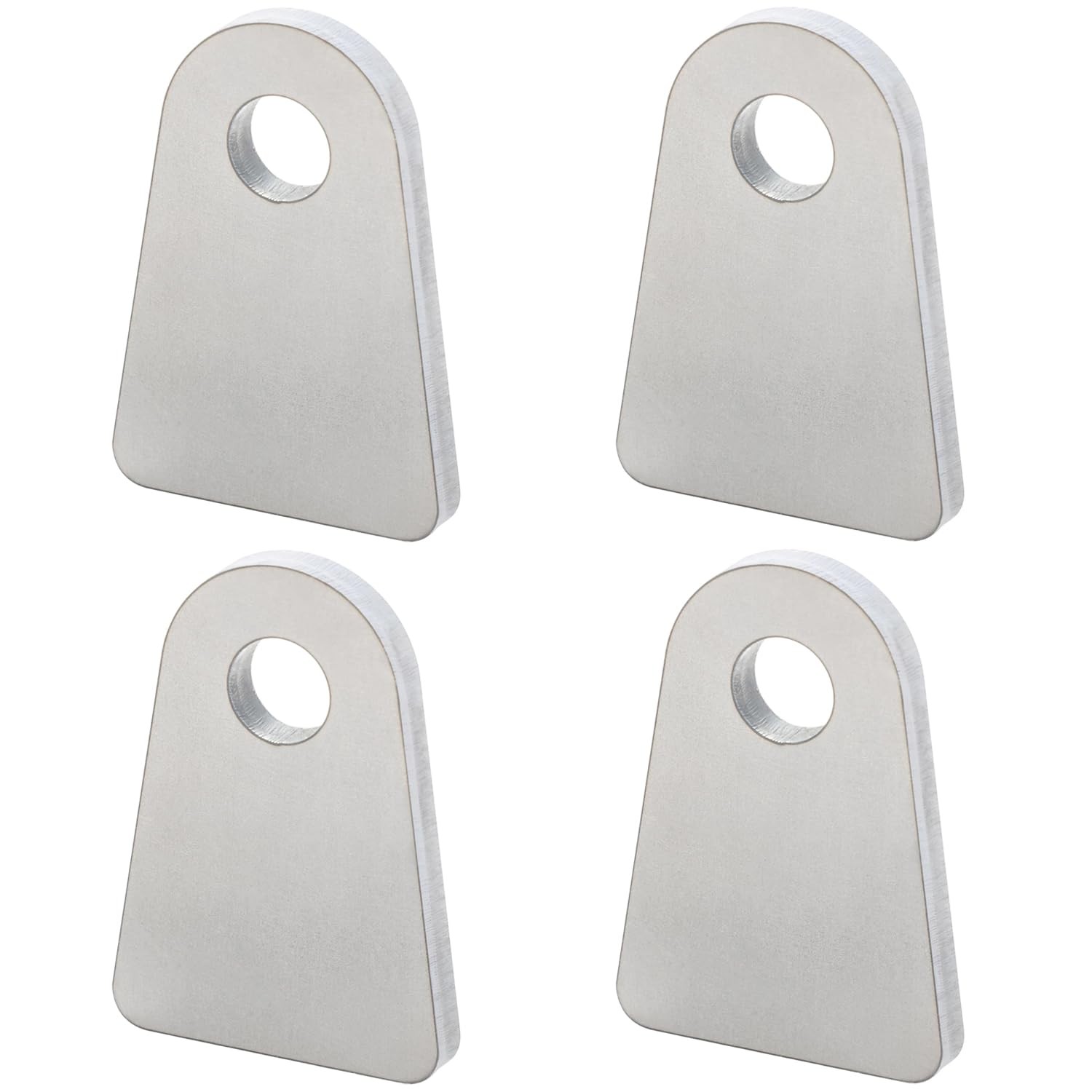 4 PCS Weld On Tabs Steel Shock Mount 1/2 Hole 2-1/2 H 1-3/4 W 1/4 Thick