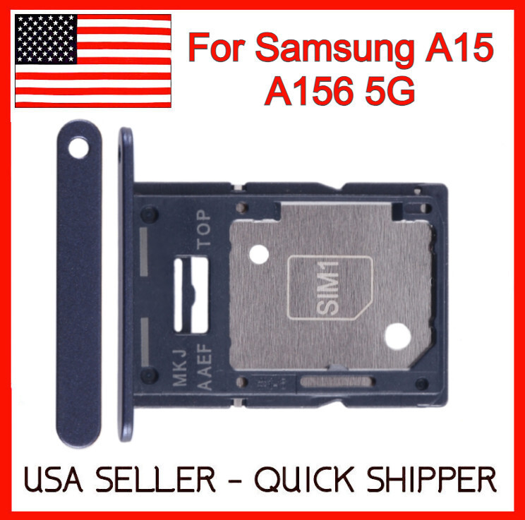 SIM Card Tray Black Single Slot Holder Phone Part for Samsung Galaxy A15 5G A156