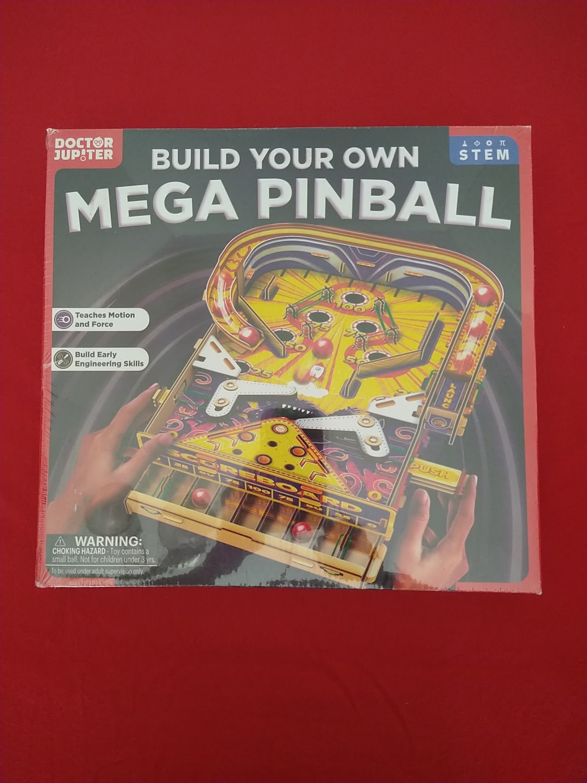 Doctor Jupiter Build Your Own Mega Pinball Kit for Ages 8+ | Build Your Own...