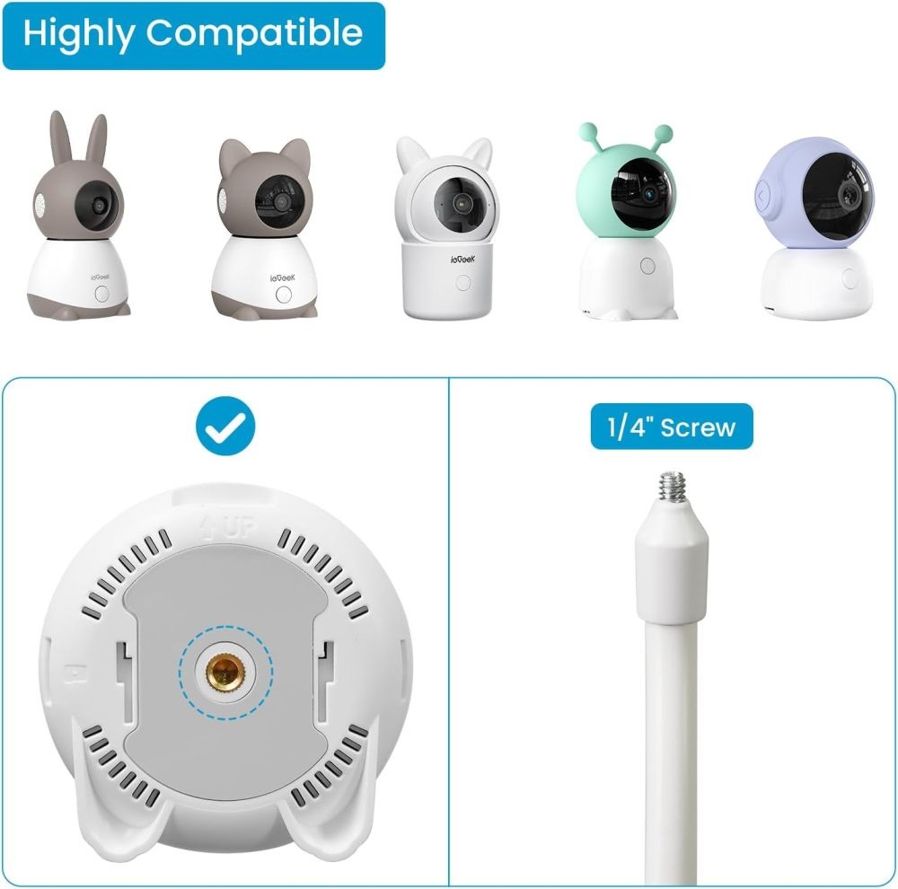 ieGeek Universal Baby Camera Mount Holder with 1/4” Screw - Adjustable