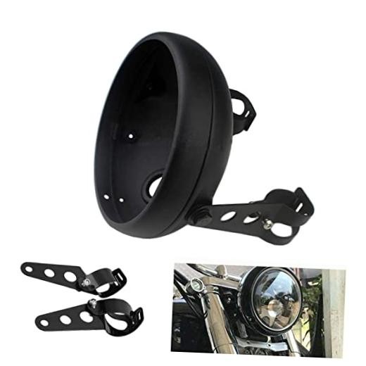 7 Inch Motorcycle Headlight Housing Bracket Headlamp Shell 7" 7 " Matte Black