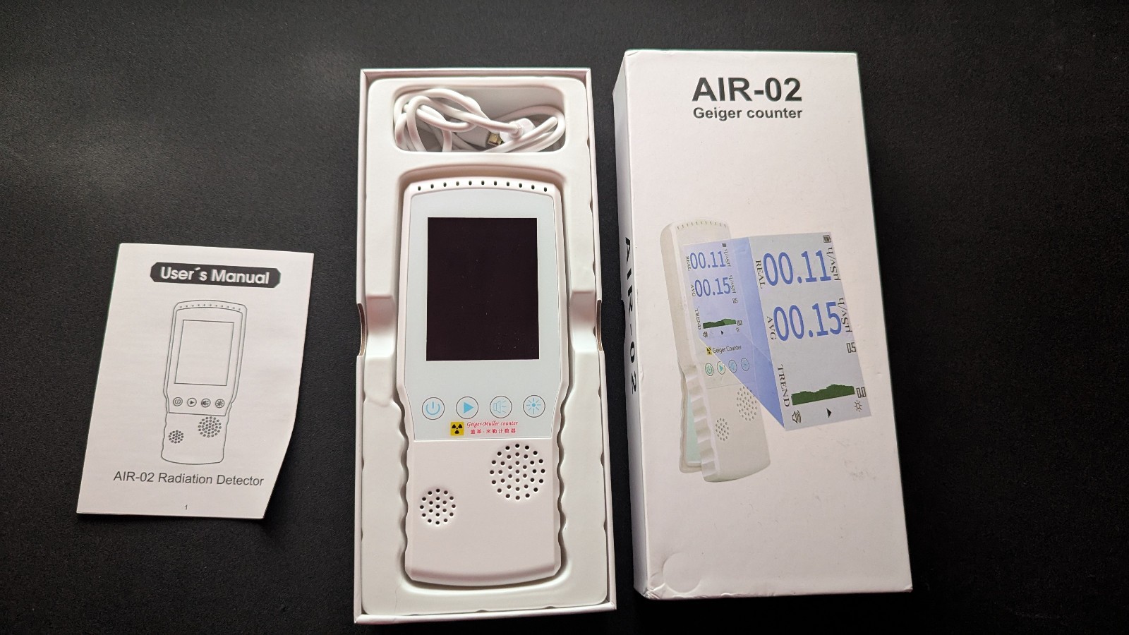 Geiger Counter Nuclear Radiation Detector-Portable High Accuracy Beta Dosimeter