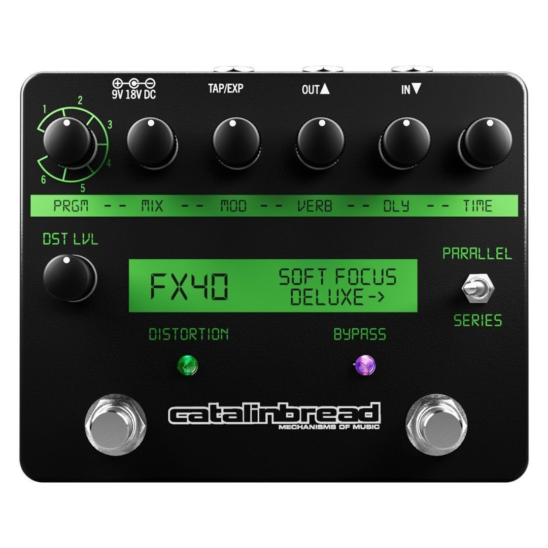 Catalinbread Soft Focus Deluxe Multi Effects Black Reverb Guitar Pedal