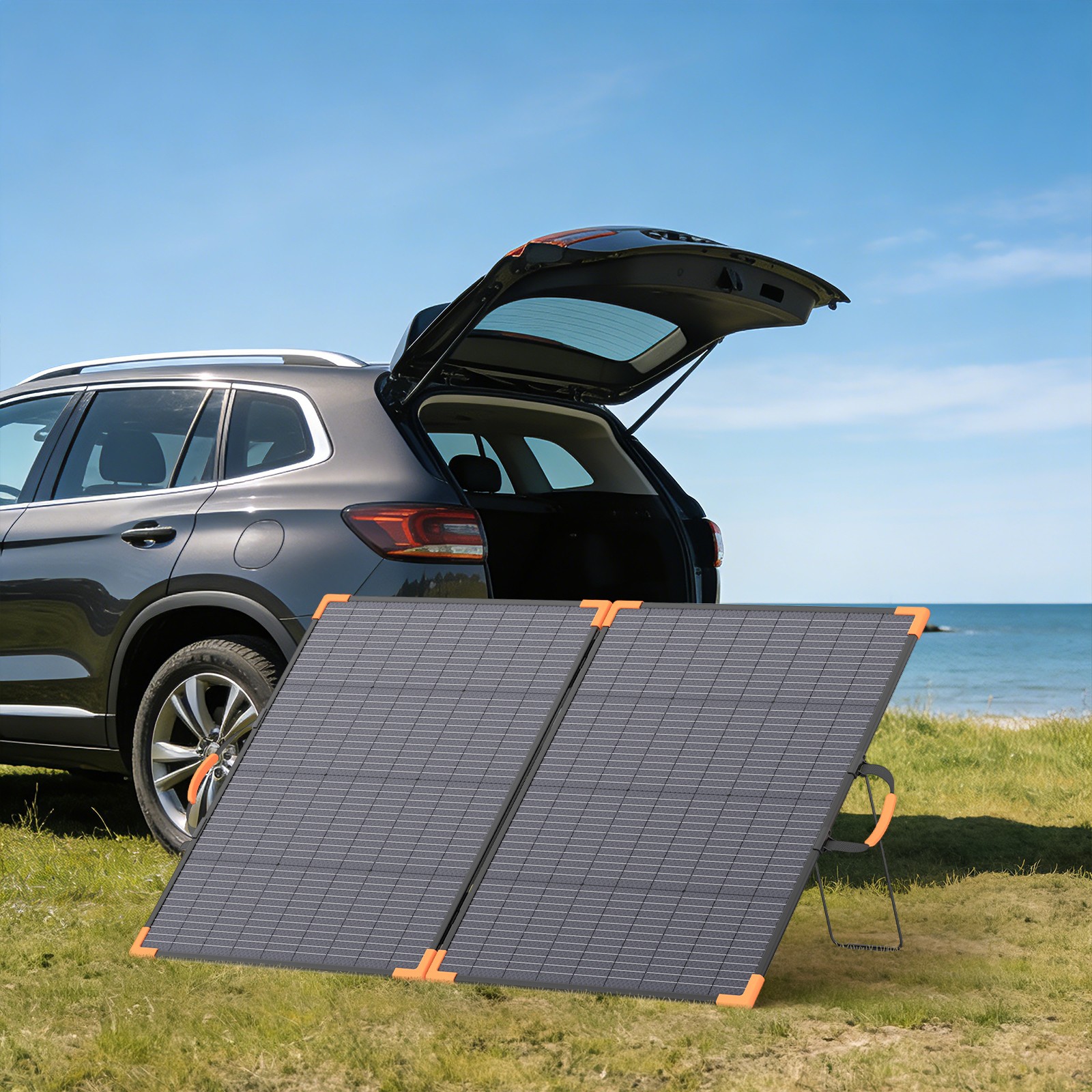 MHPOWOS 200W Solar Panel Bifacial Portable Foldable IP68 ‌Certified Refurbished