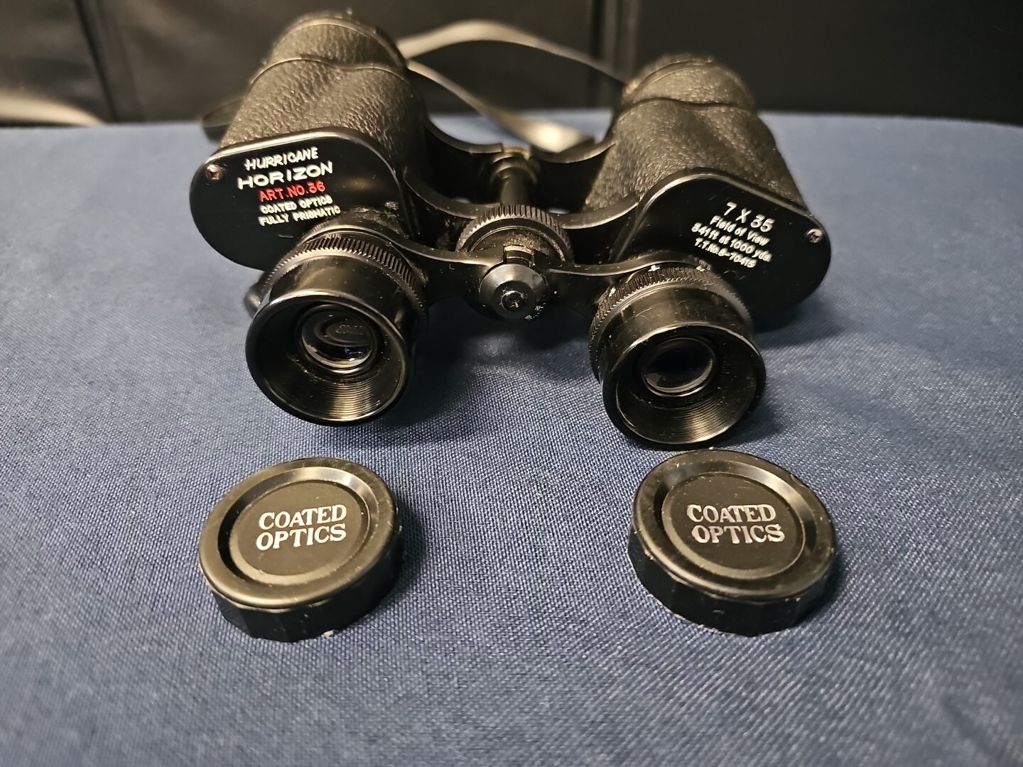 VINTAGE HURRICANE HORIZON BINOCULARS 7 X 35  JAPAN # 8-70415 Art # 36