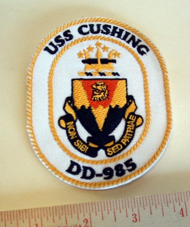 USS Cushing DD 985 US Navy Jacket Patch
