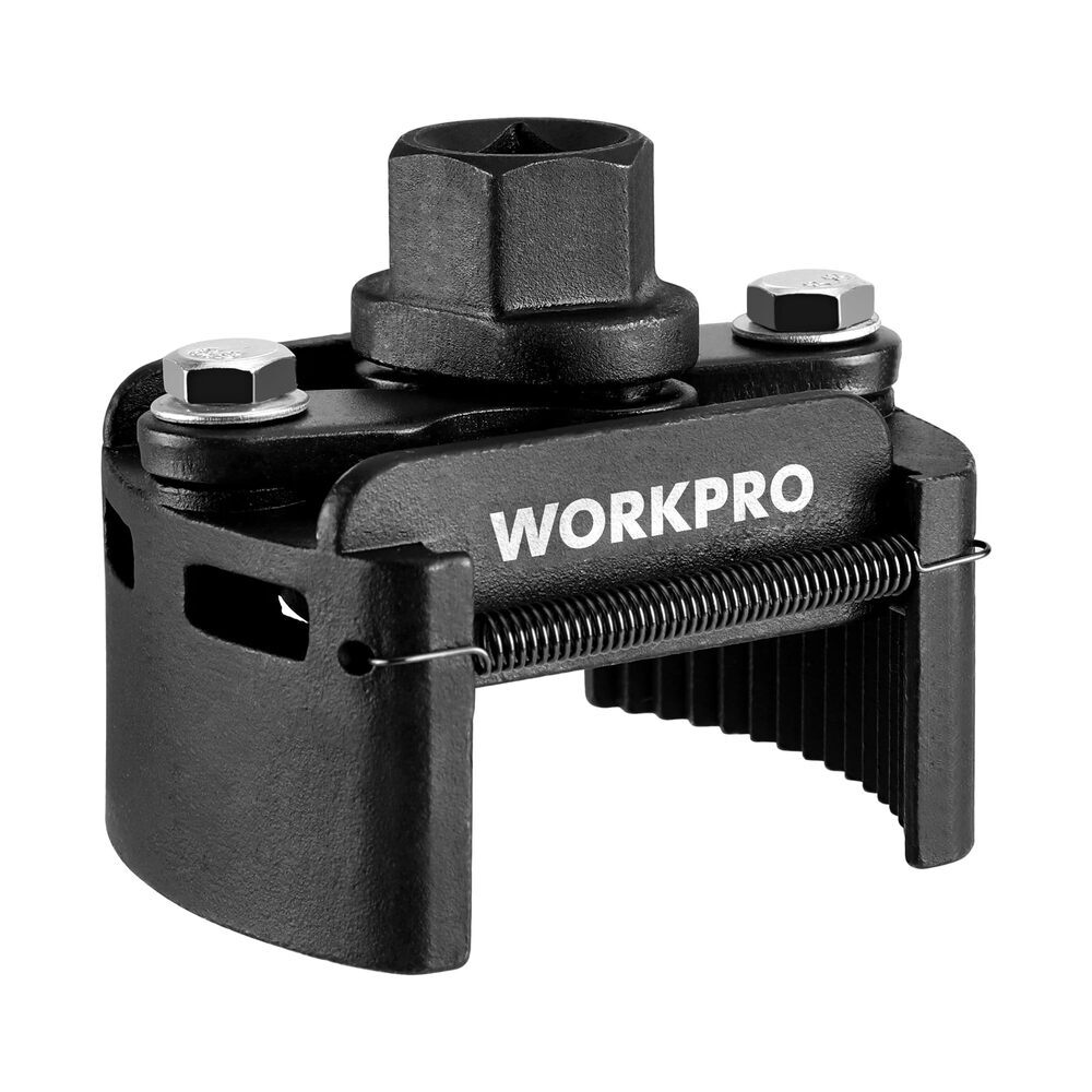 WORKPRO Universal Oil Filter Wrench Removal Tools Adjustable w/Auto-Clamp Spring