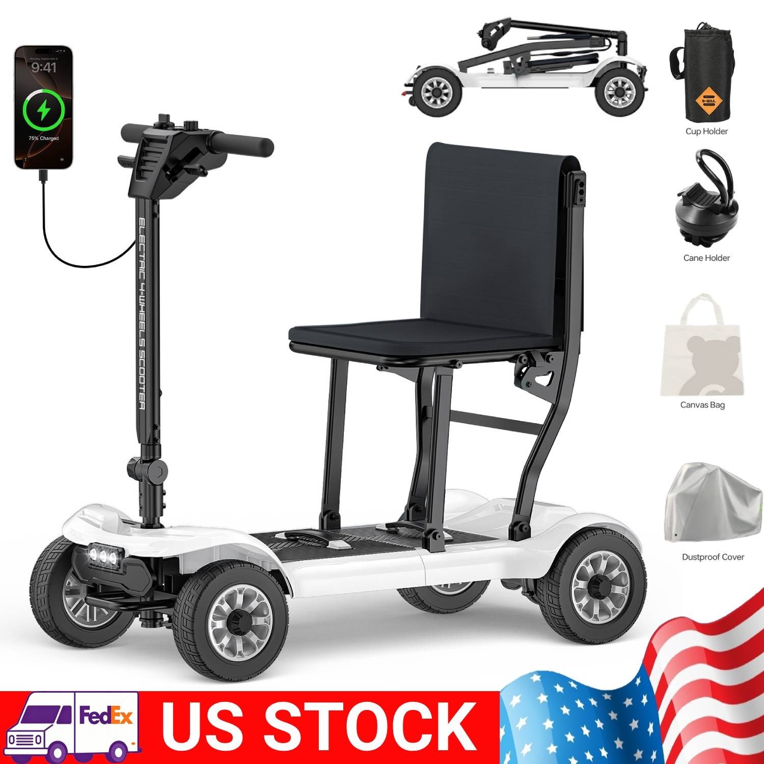 D3 Pro Ultra-Lightweight Electric Mobility Scooter for Seniors Electric -Scooter
