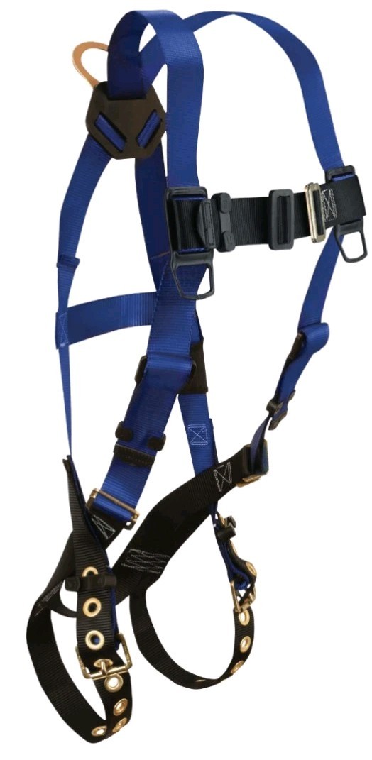 Contractor Non-belted Harness with 1 Back D-ring; Tongue Buckle Legs a -...