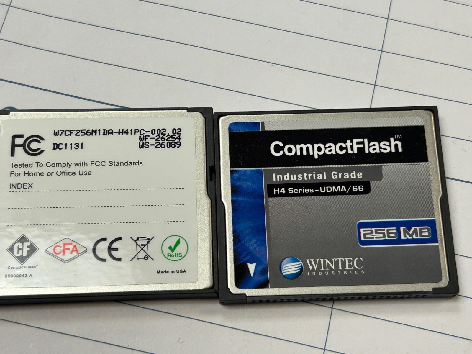 Lot of 75 pcs 256mb WINTEC   COMPACT FLASH CARDS NEW UNUSED