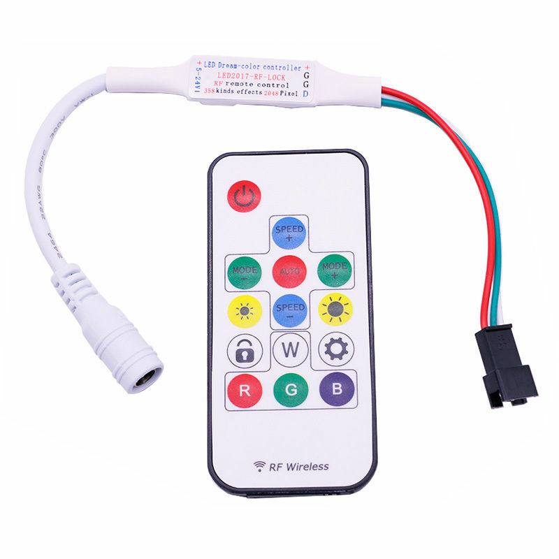 SP103E Mini-RF Wireless Remote Controller for LED Strip WS2811 WS2812B DC12V