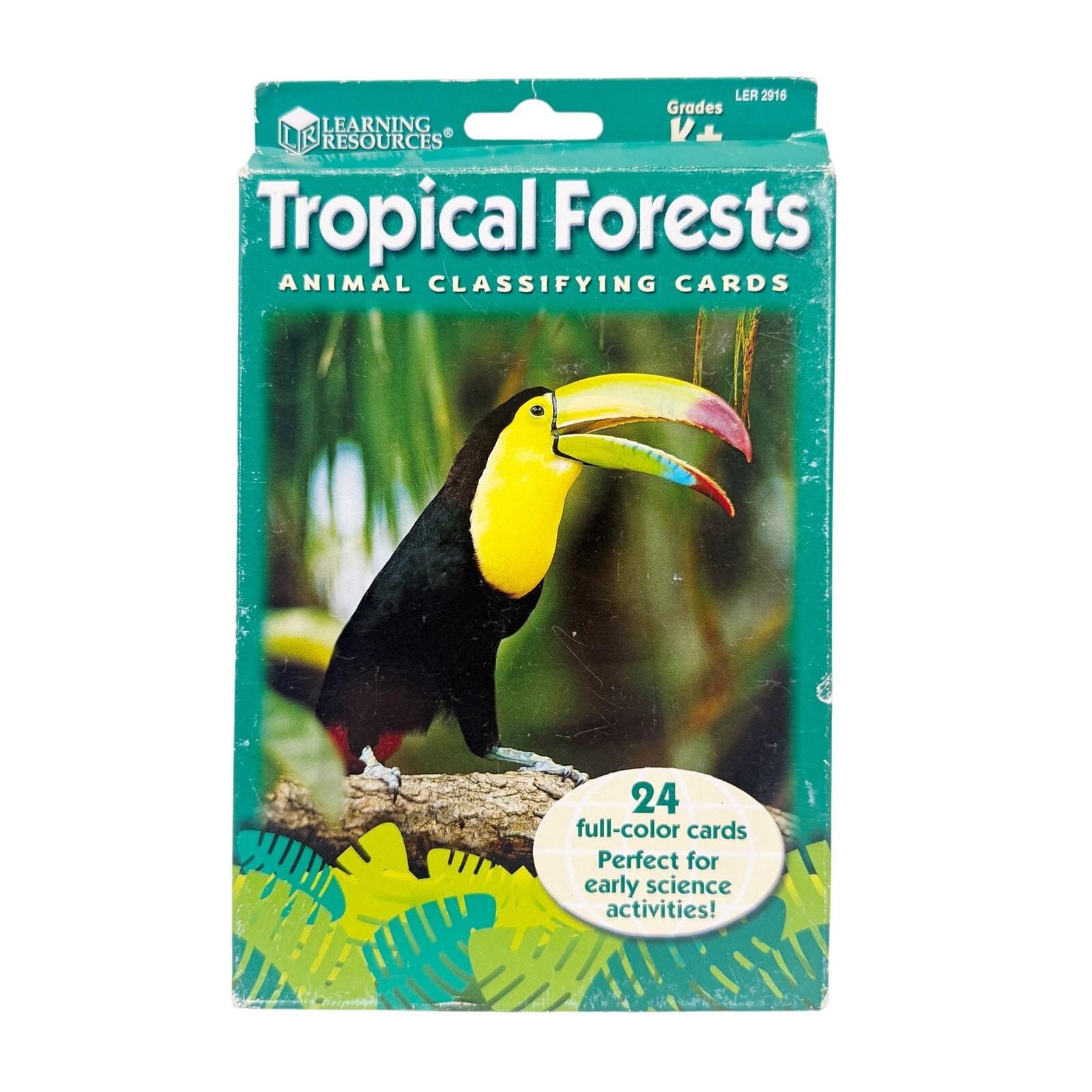 24 full color TROPICAL FORESTS photo Animal Classifying Cards science education