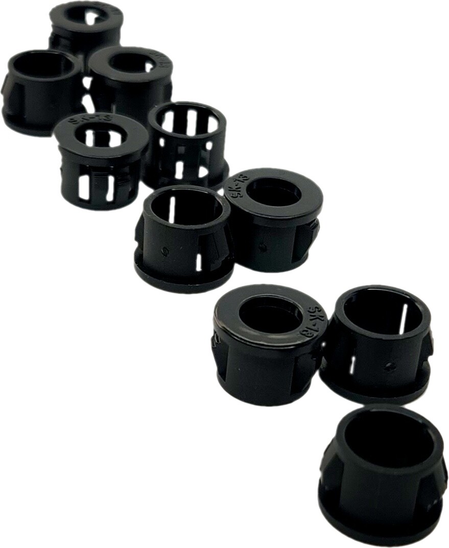 Sky High Car Audio Plastic Grommets 100 Pack for 8ga B