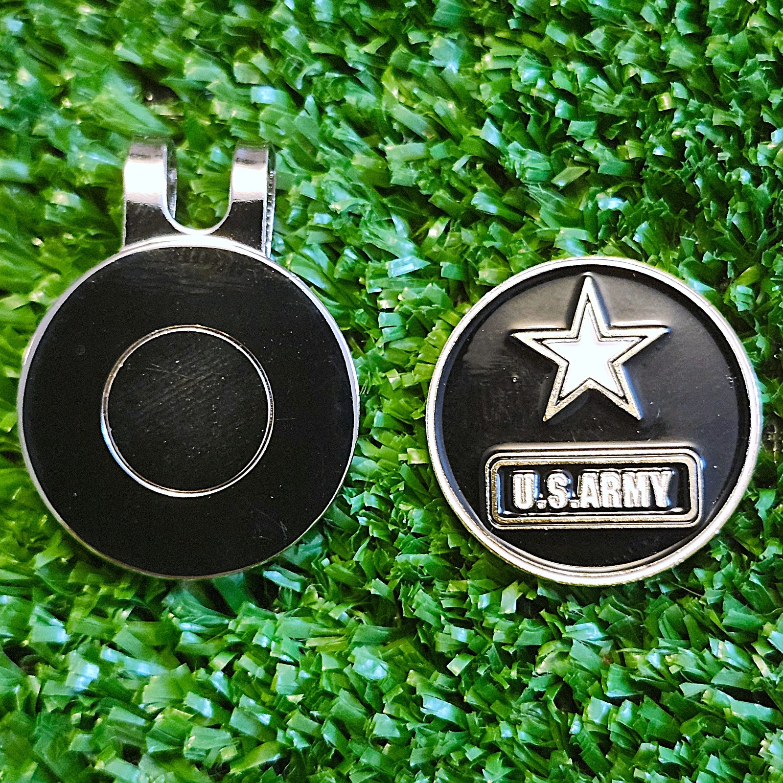 United States Army Golf Ball Marker with Magnetic Hat Clip New
