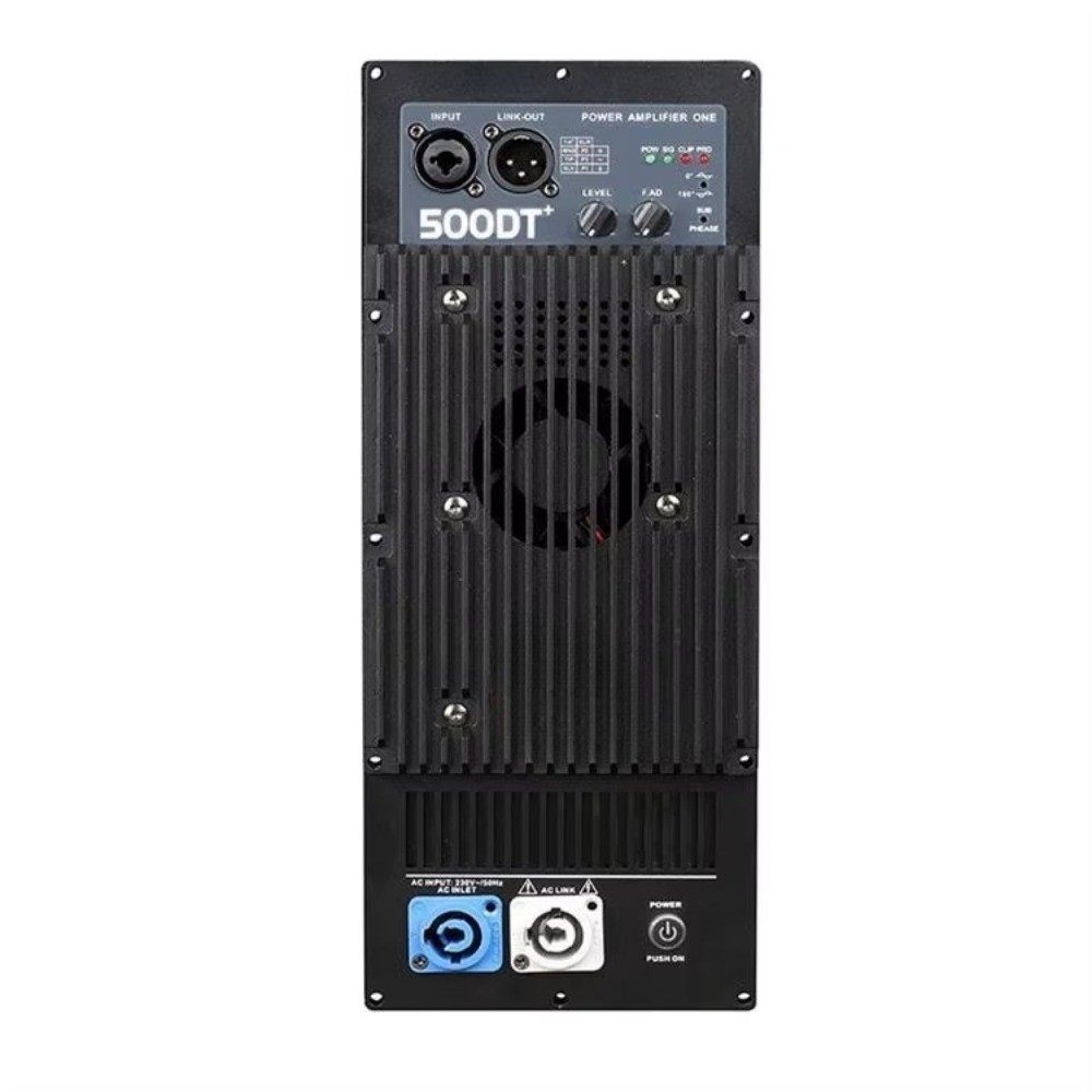 1X500W ClassD Power Mixer Professional Digital Power Amplifier for Audio