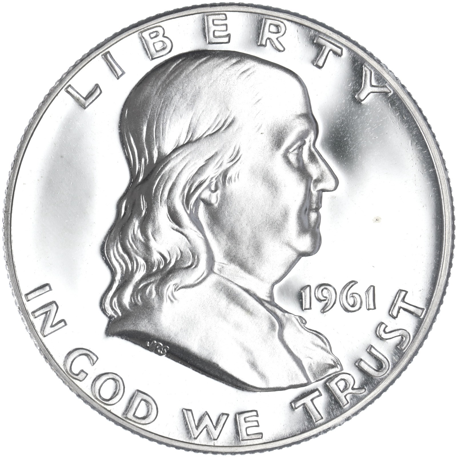1961 (P) Franklin Half Dollar Cameo Gem Proof 90% Silver See Pics N357