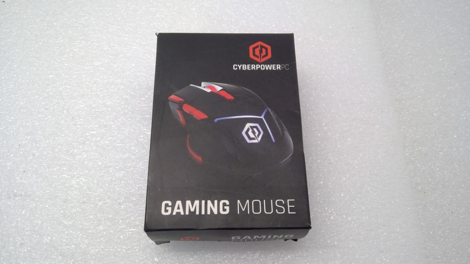 NEW CyberPowerPC Wired Gaming Mouse 4000 DPI OPI 5g Matal Weights LED Light