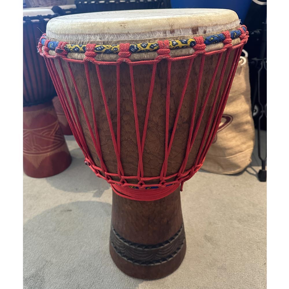Handmade Solid Wood Rope Tuned Djembe (Pre-Owned)