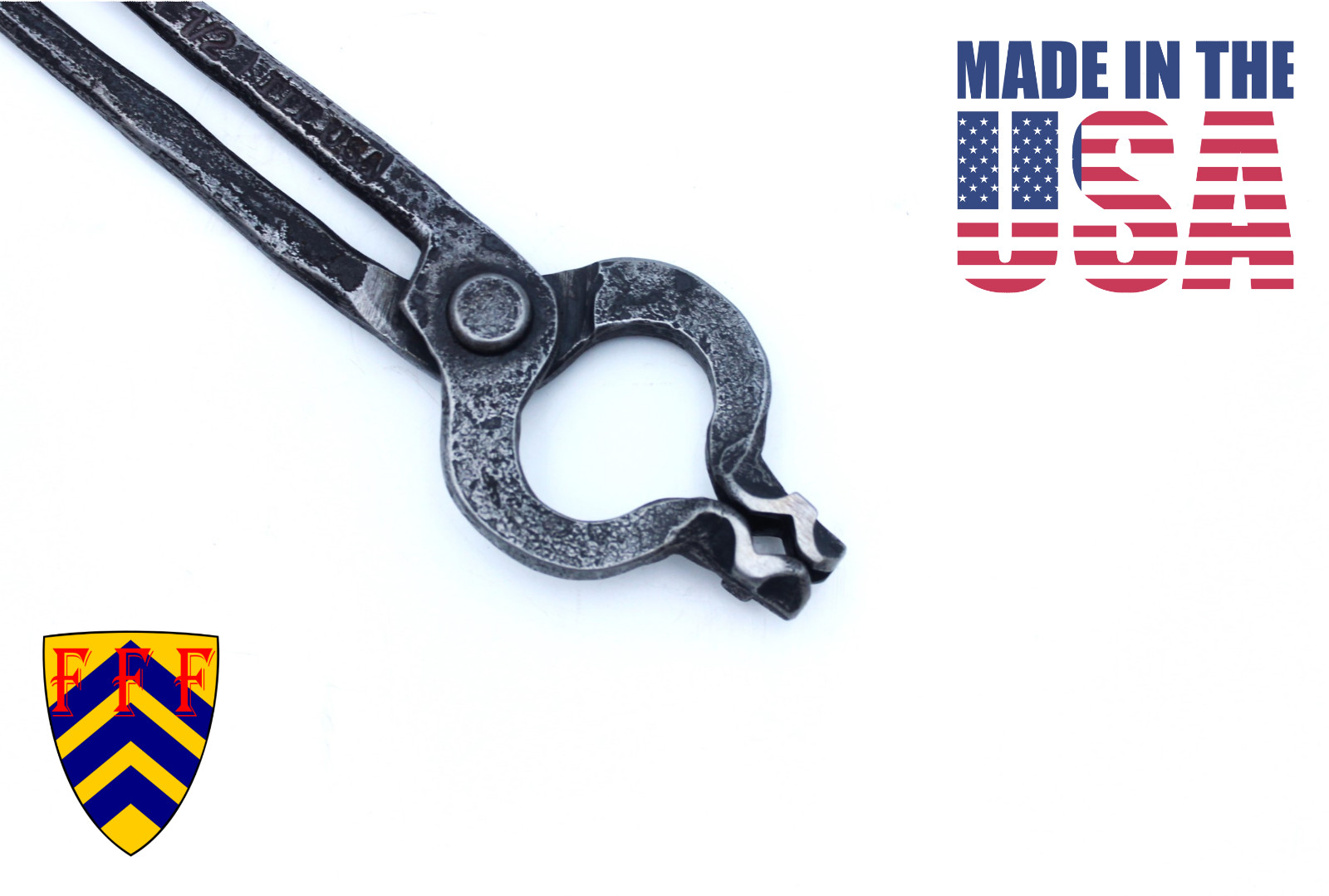 Fiery Furnace Blacksmith 1/2-Inch Bolt Jaw Tongs - MADE IN THE USA