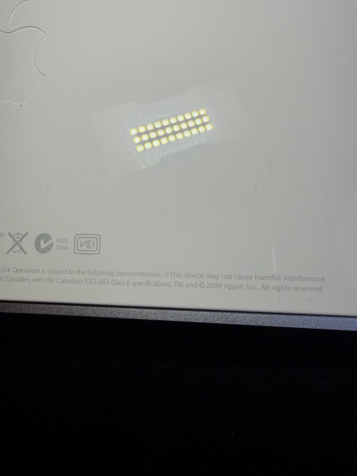 Apple Wireless Bluetooth Keyboard A1314 Compact Mac Aluminum Slim Silver Tested