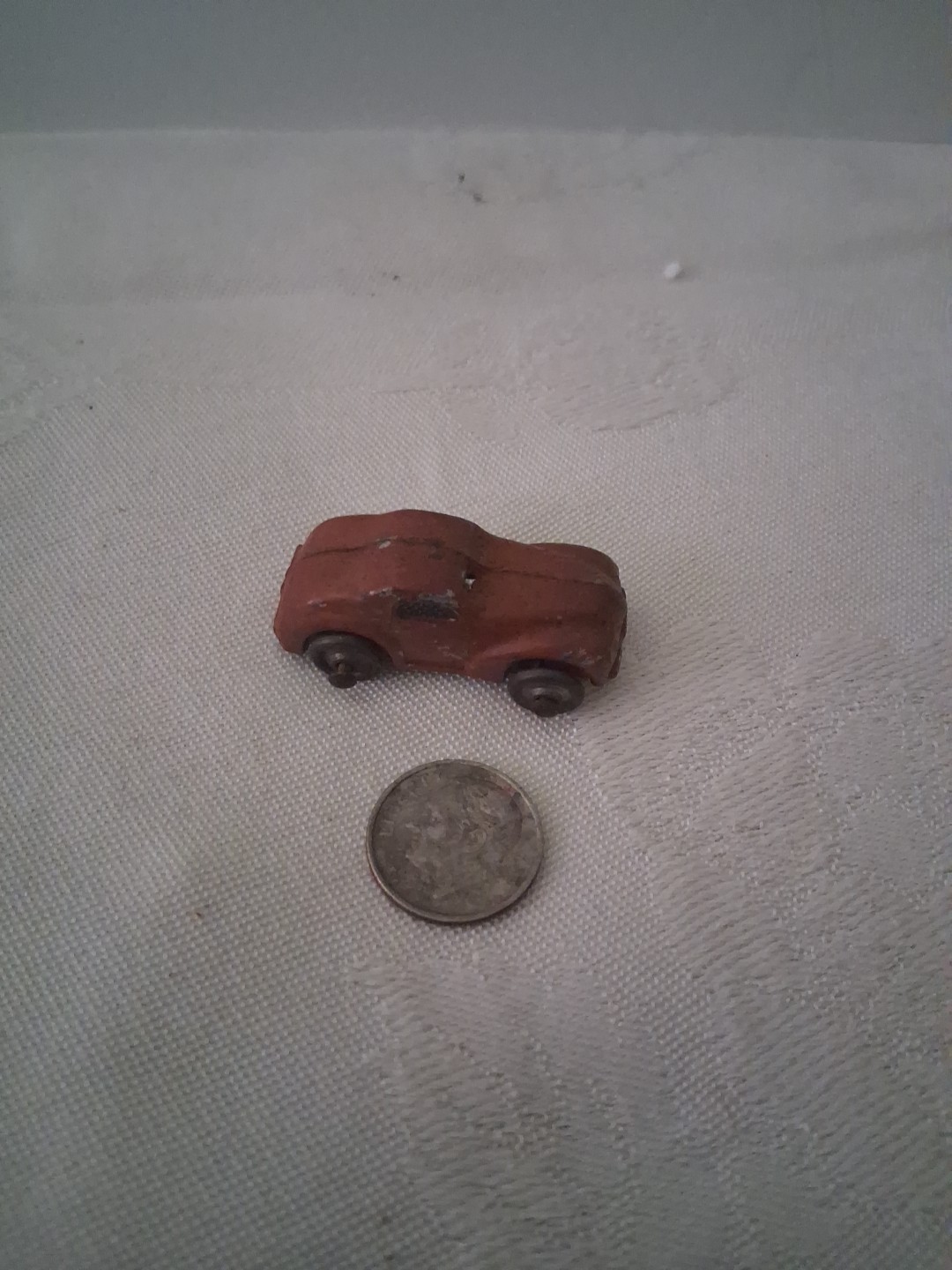 Barclay Die Cast Toy Car Coupe Sedan Red